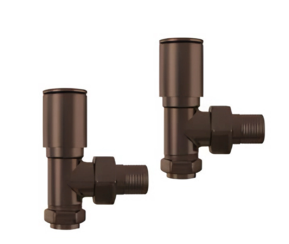 Alan T. Carr Brushed Bronze Angled Valves