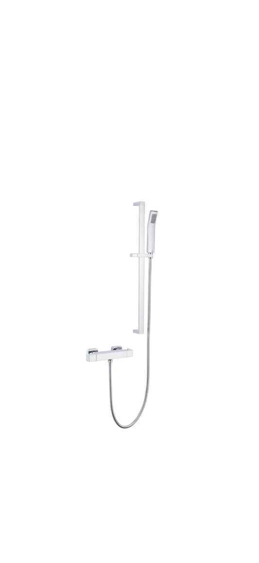 Pure Option 4 Thermostatic Exposed Bar Shower with Adjustable Slide Rail Kit
