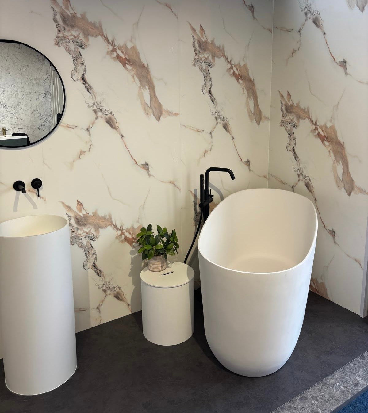 K Vit Bronze Carrara Matt Wall Panels