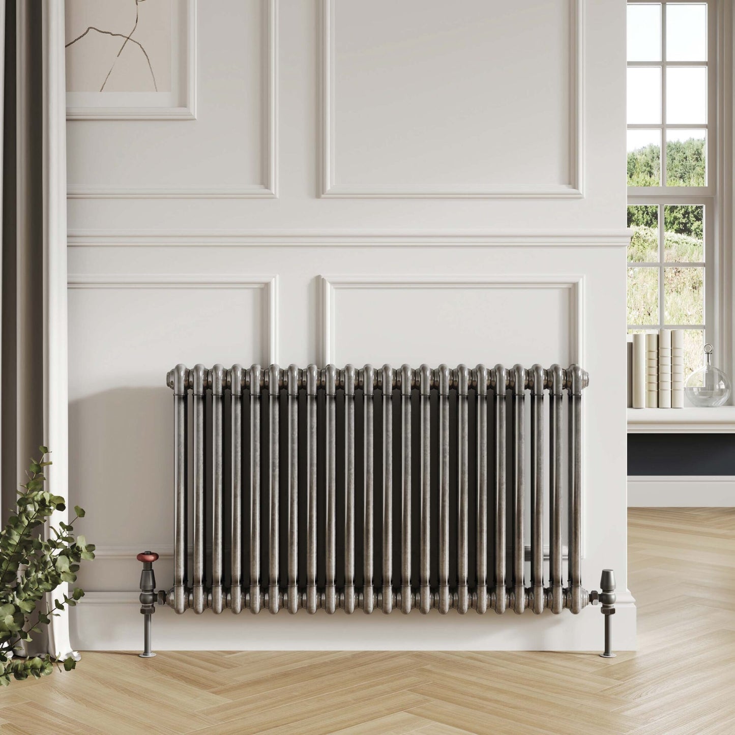 Scudo 2 Column Raw Metal Horizontal Radiators