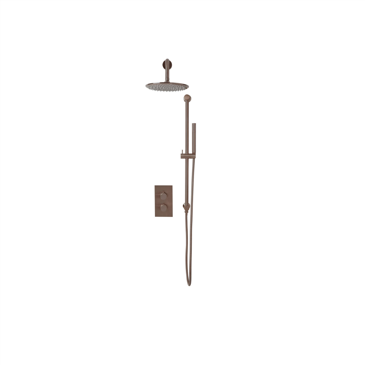 Scudo Core Brushed Bronze Round Handle Riser Kit