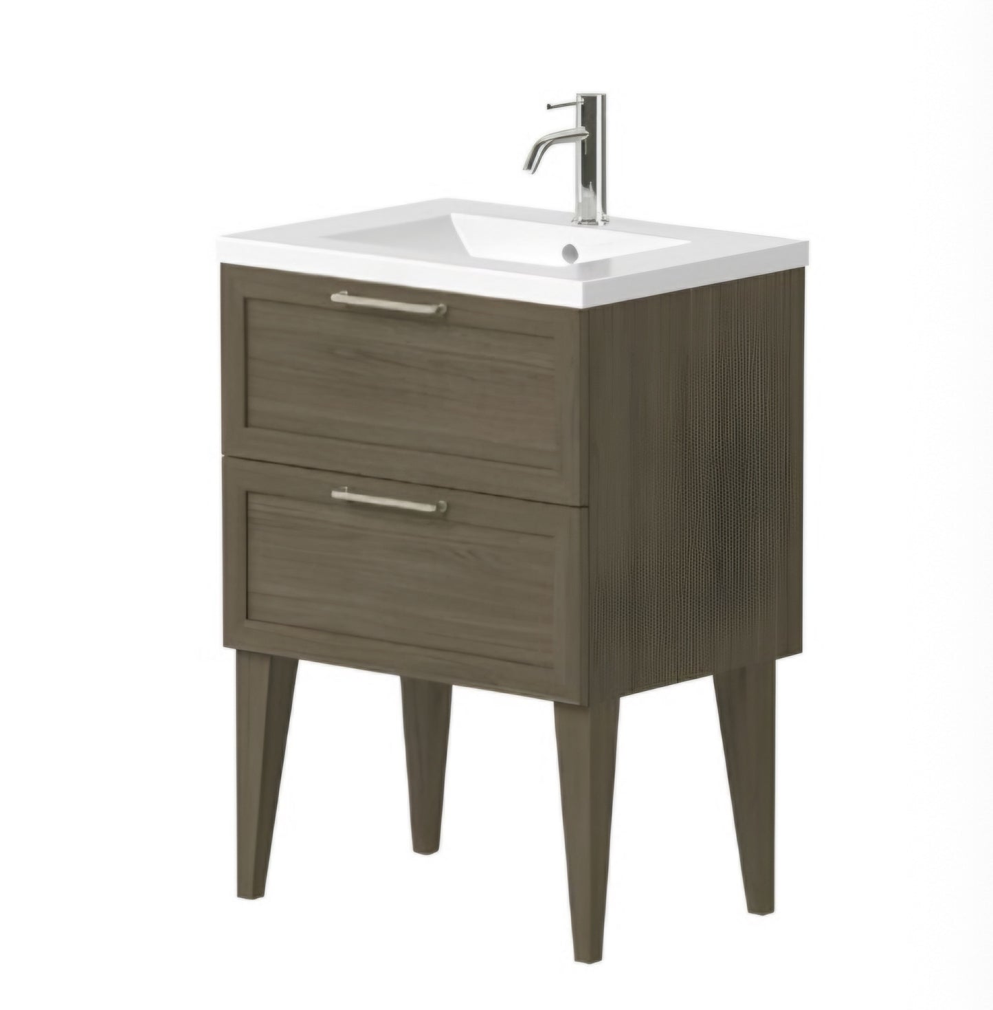Alan T. Carr 600mm Ren Wall Hung 2 Drawer Unit, Basin & 4 Legs