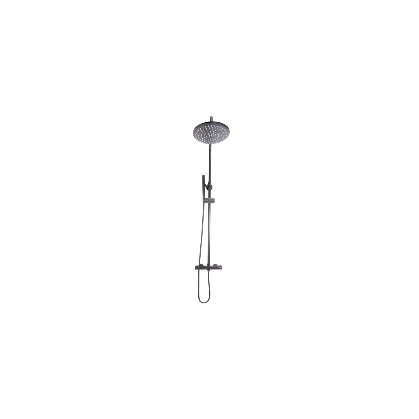 Scudo Core Gunmetal Round Rigid Riser Bar Showers