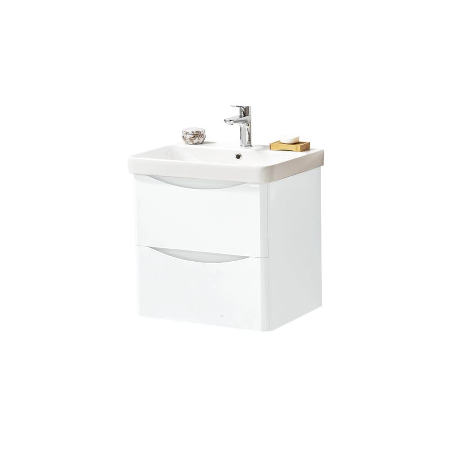 Arc White Wall Hung Basin/Unit