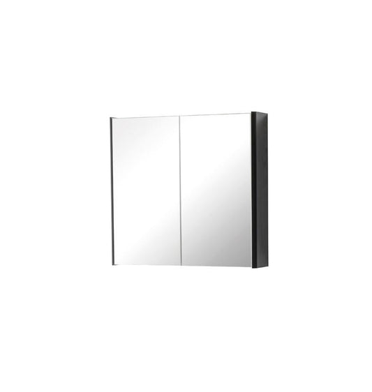 K Vit Arc Matt Graphite Mirror Cabinet 600mm