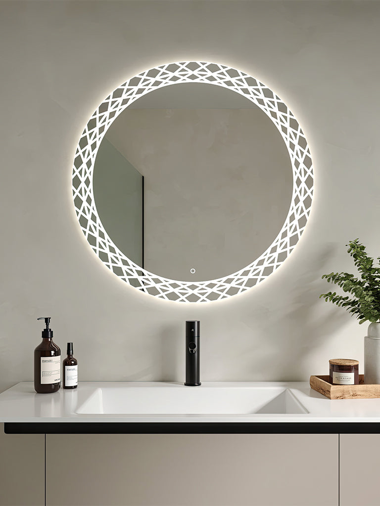 Giavani Halo 600/800mm Steam Free Colour Changing Mirror