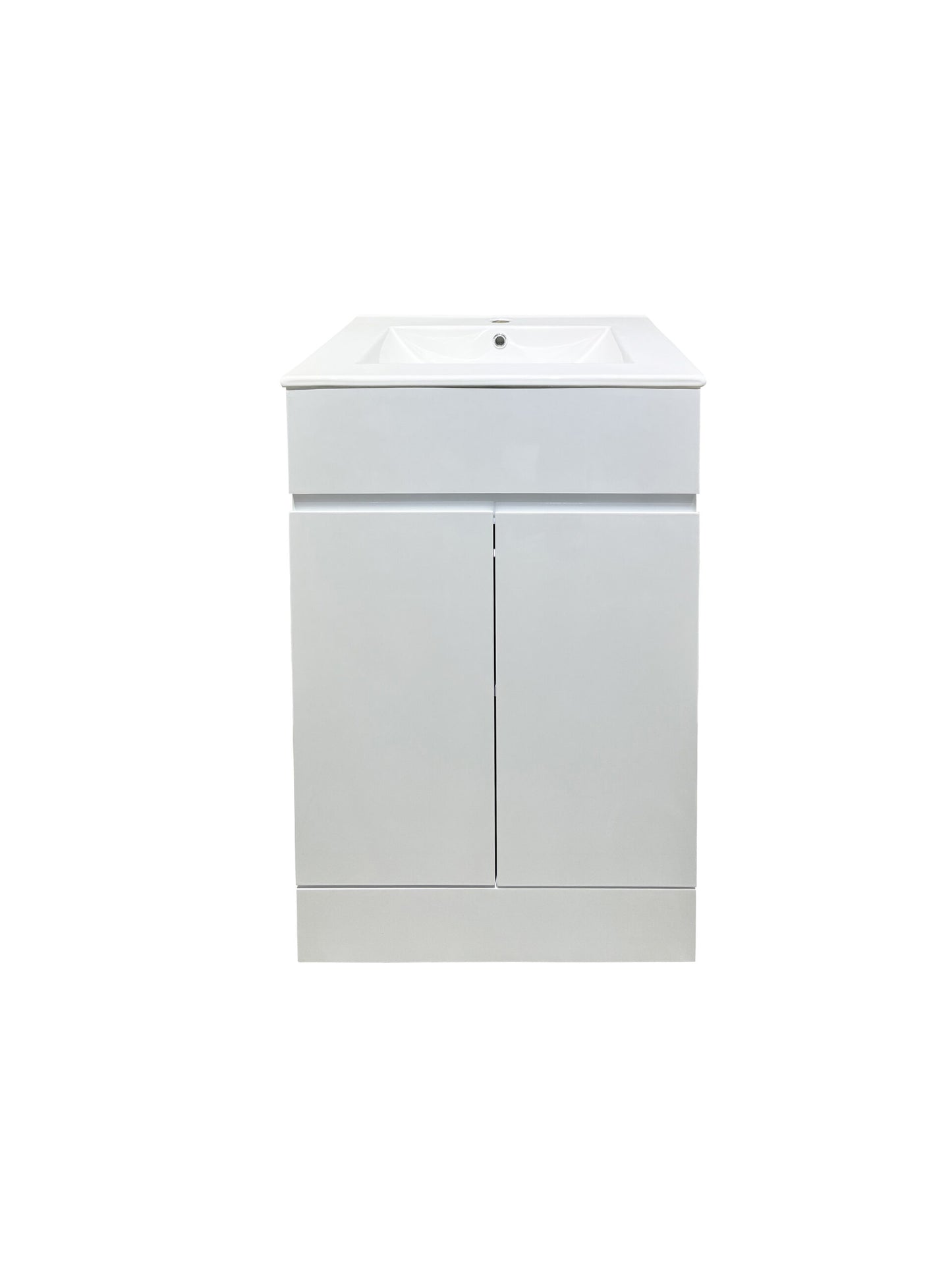 Atlantis White 500/600mm Waterproof Floor Standing Basin Cabinet
