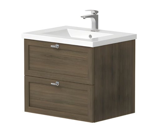 Alan T. Carr 600mm Ren Wall Hung 2 Drawer Unit & Basin