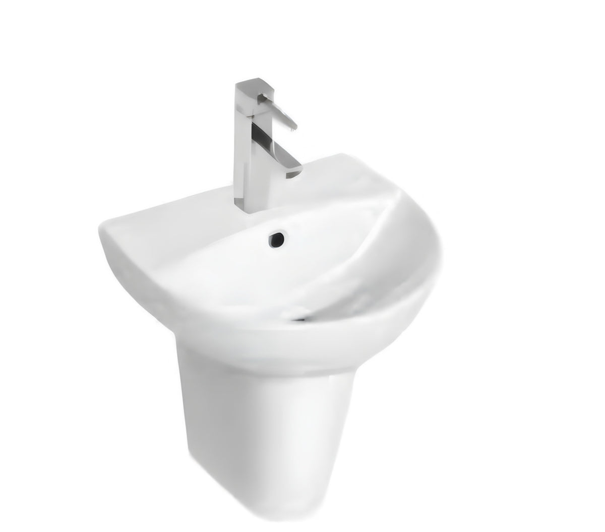 K Vit Kameo Basin 450mm, 500mm, 550mm 1th Basin & Semi Pedestal