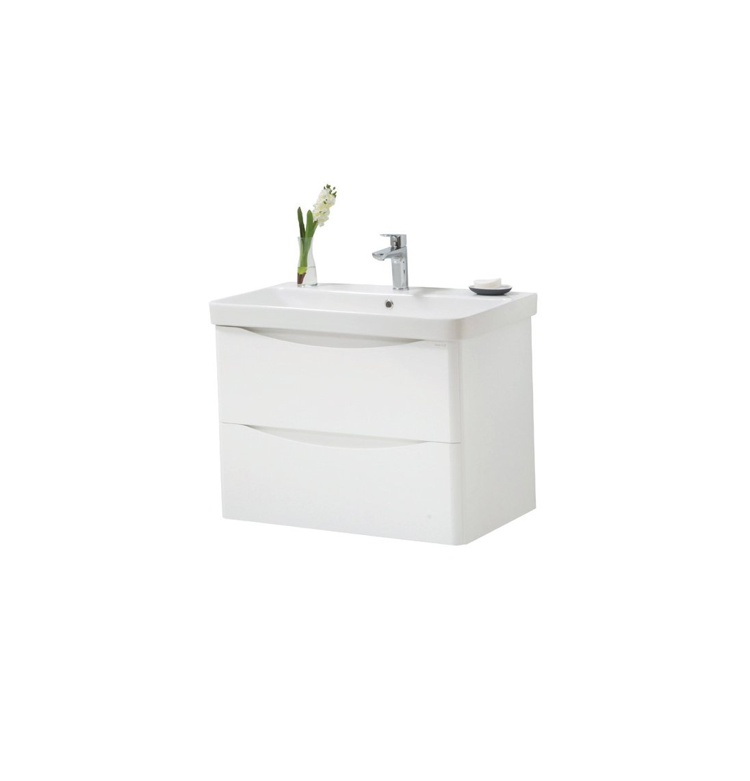 Arc White Wall Hung Basin/Unit