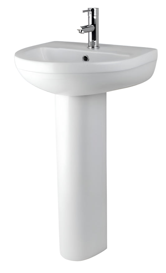 Nuie Harmony 500mm Basin & Pedestal