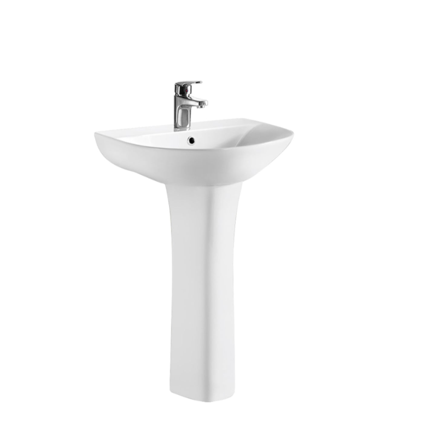 Fenton 550mm 1TH Basin & Pedestal