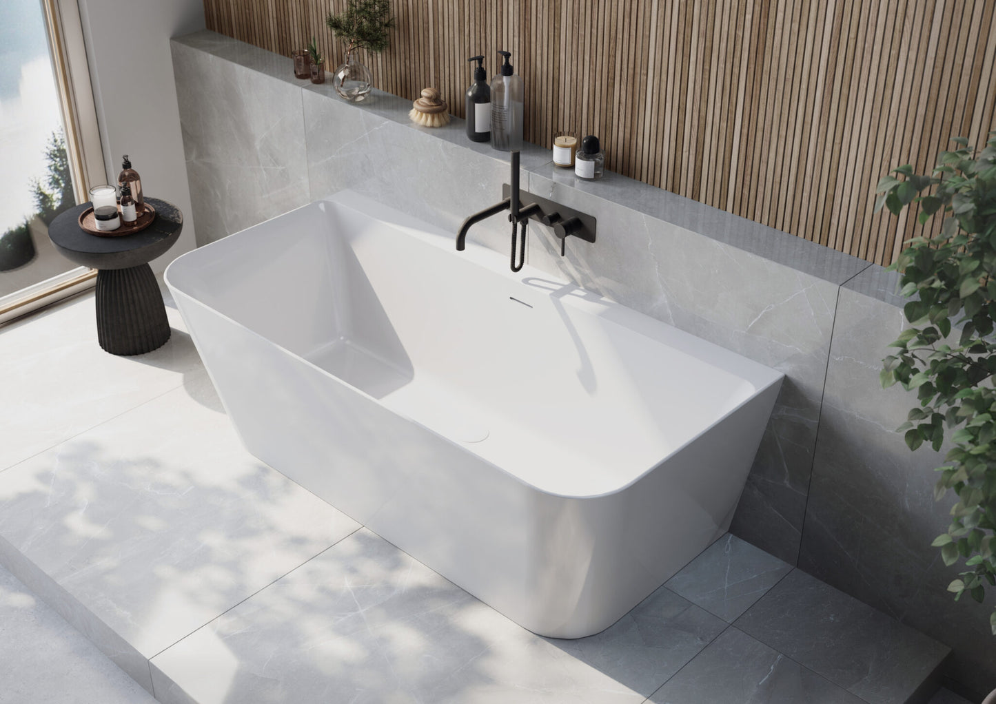 Scudo Porto Back To Wall Bath