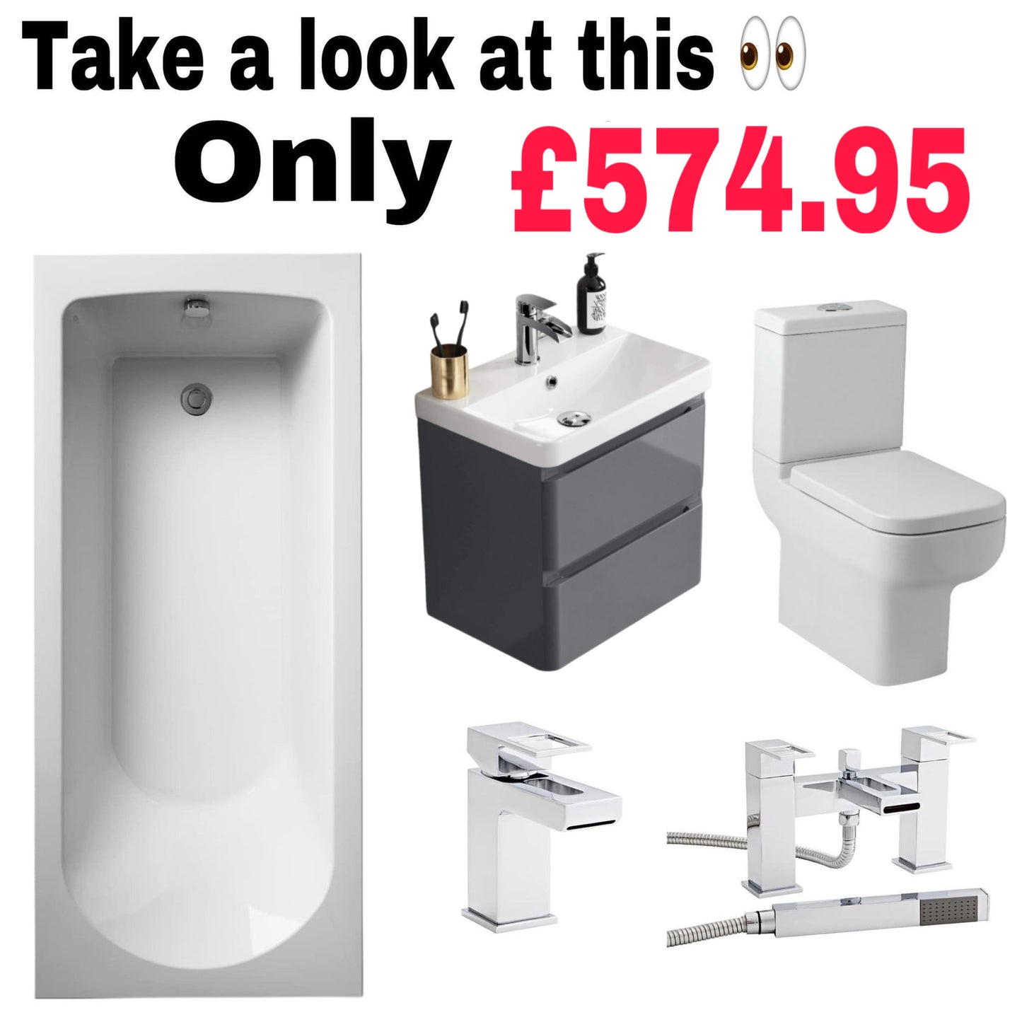 Full Modern Bathroom Suite Offer