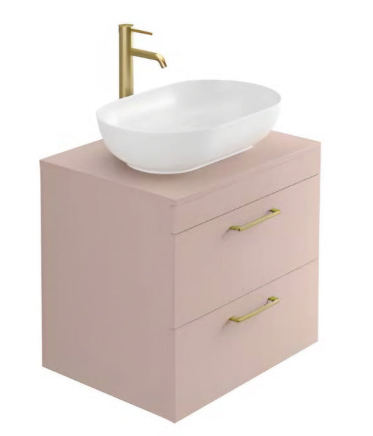 Alan T. Carr Darcy Wall Hung 2 Drawer Unit W Standard Countertop
