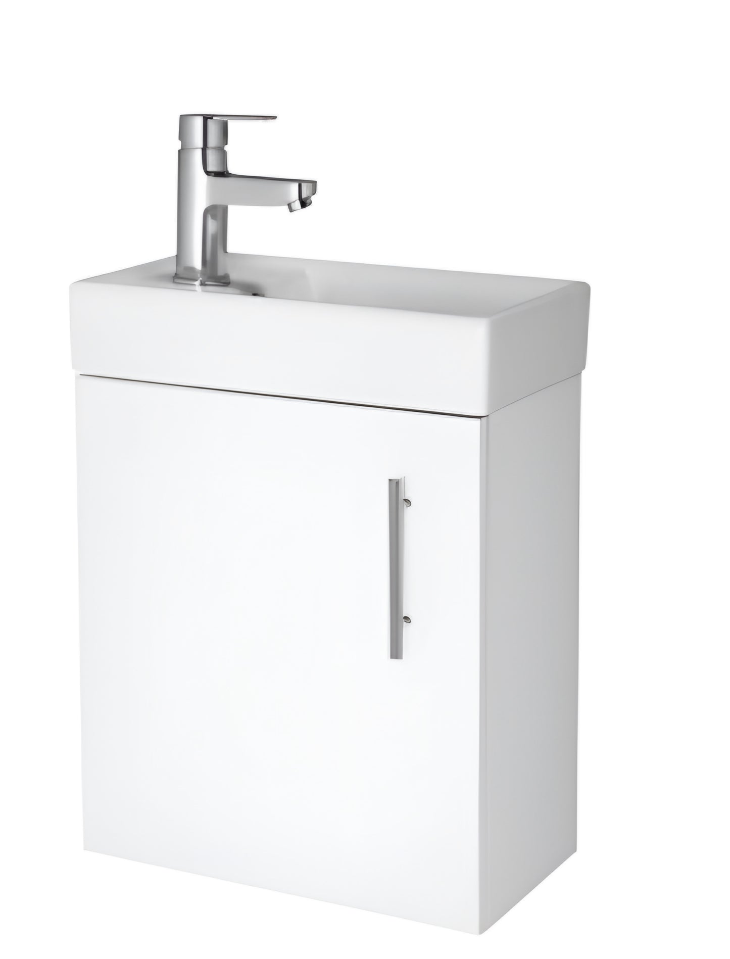 Alan T. Carr Cube White Cloakroom Wall Hung Unit & Basin