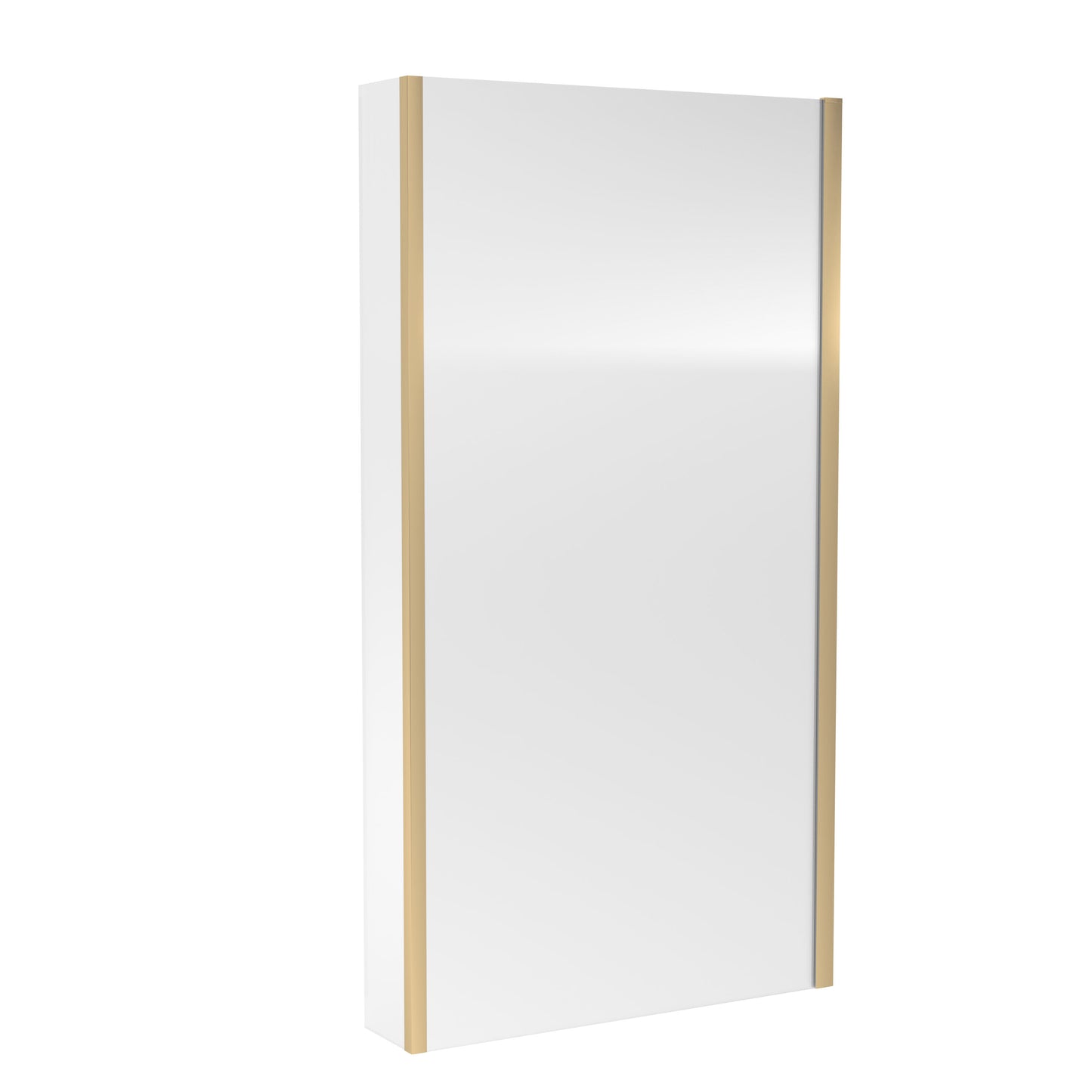 Nuie Brushed Brass Bath screens 6mm