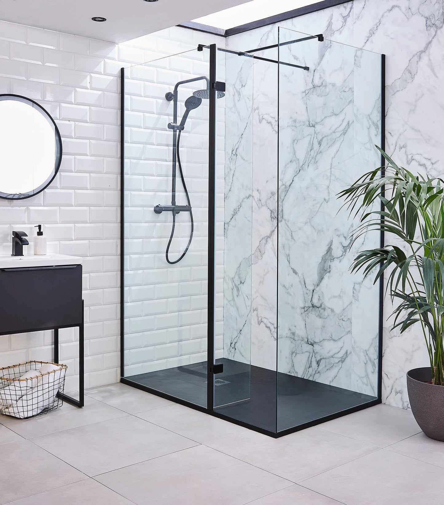 Slate Effect Walk-in Shower Deal