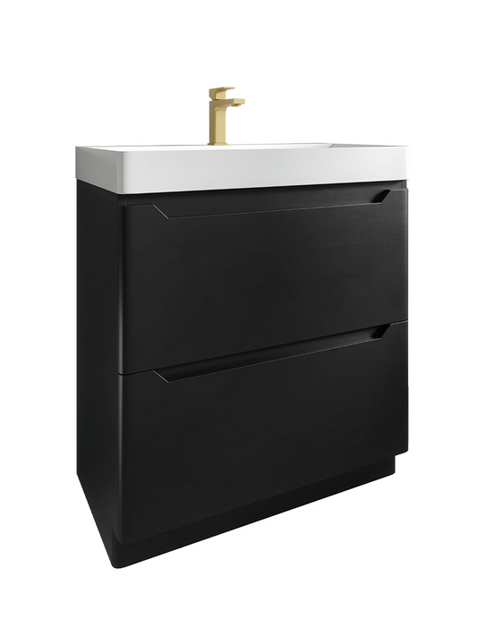 Giavani Sienna Floor Standing 600/800mm Vanity Matt Black