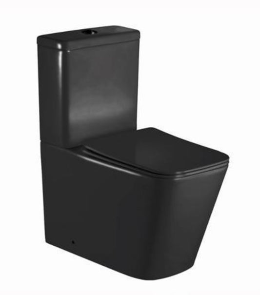 Black Close To Wall Rimless Toilets