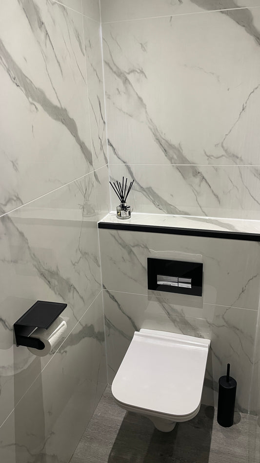 Cut Tile White Wall Panels