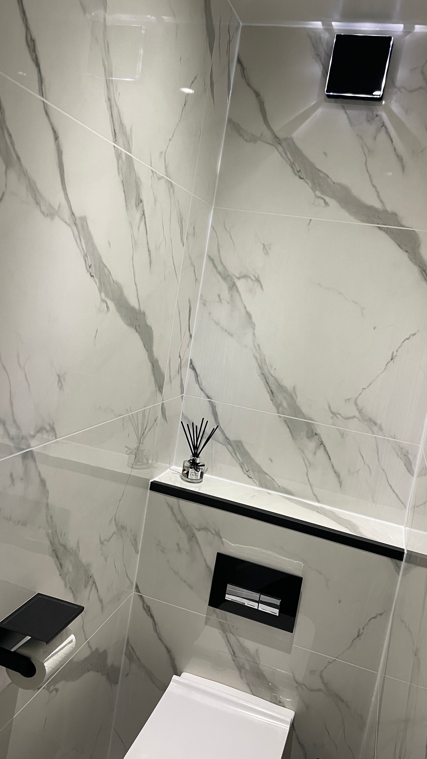 Cut Tile White Wall Panels