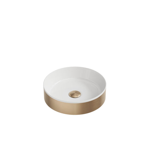 Scudo Core Metal / Koko Fluted Countertop Basins