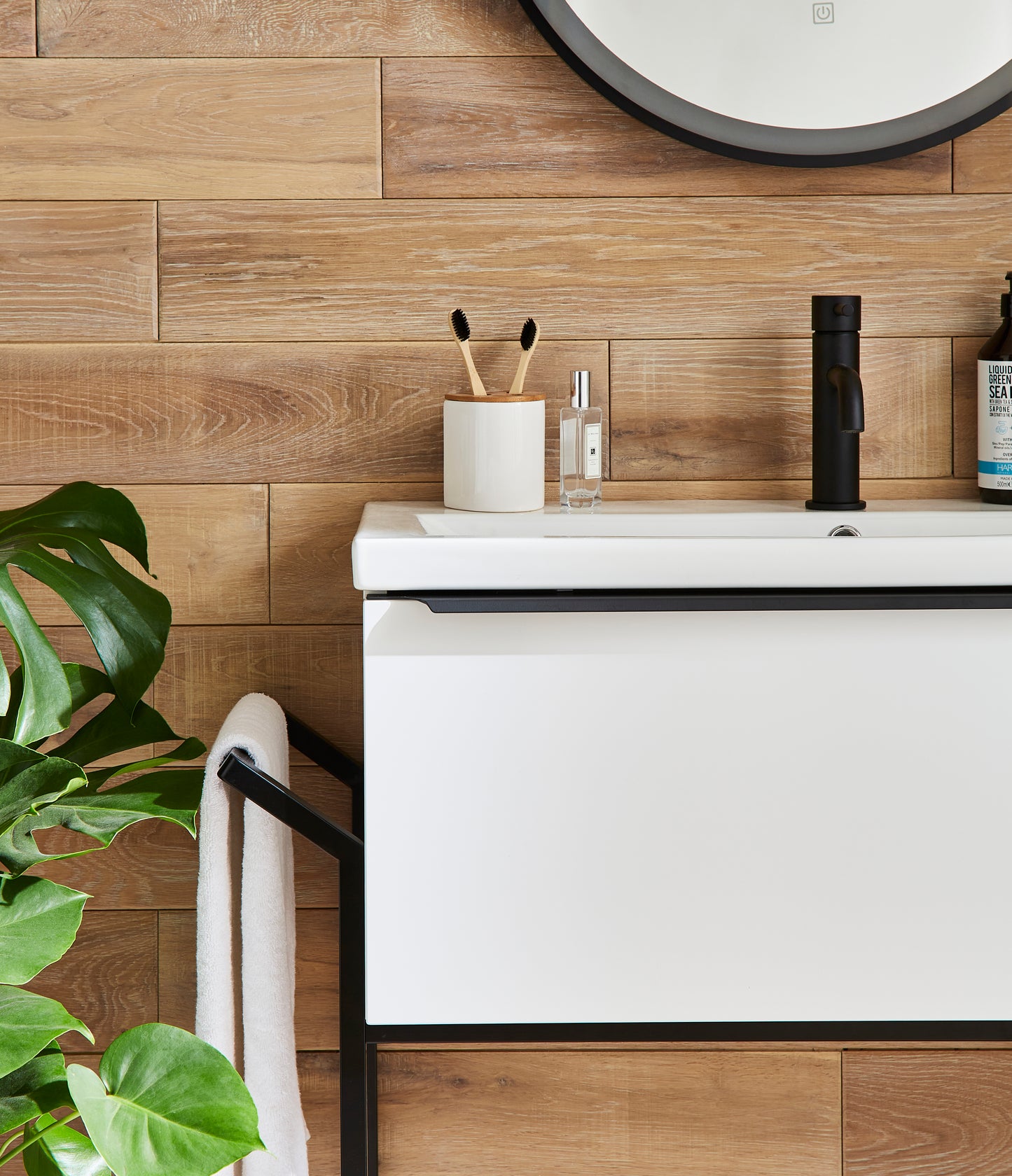 Kore Gloss White Framed Wall Mounted Drawer/Basin Unit, 600mm, 800mm