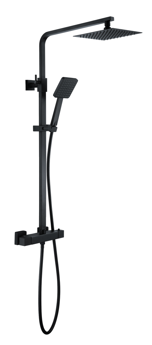 Matrix Square Twin Black Shower