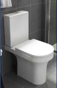 Ozone Rimless Comfort Height C/C Pan, Cistern & Seat