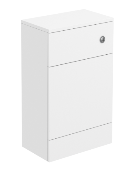 Nuie Halite Handleless Waterproof 500mm WC Cabinet