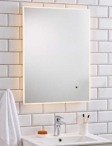 Seattle 500x700mm 600x800mm Led Mirror/ 3 Tone Ambient Lighting/Anti Fog Demister/Sensor Switch