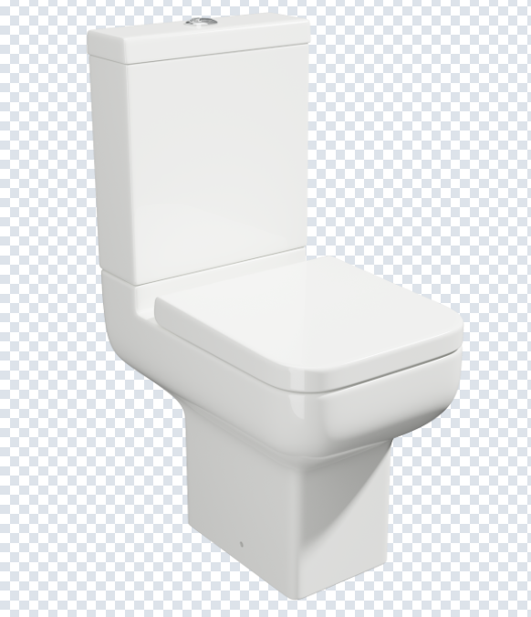 Options 550mm Short Projection Rimless WC Pan with Cistern & Soft Close Seat