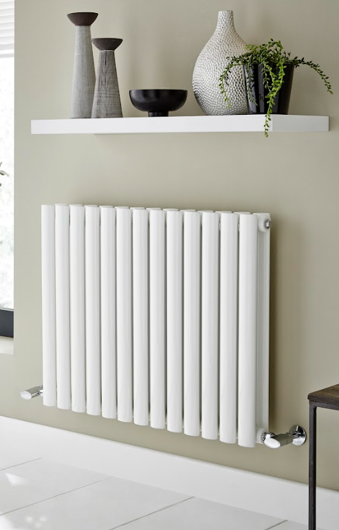 Aspen White Horizontal Radiator