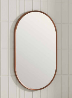 Alan T. Carr Norcia 650 x 400mm Non Electric Mirror Brushed Bronze MIR022