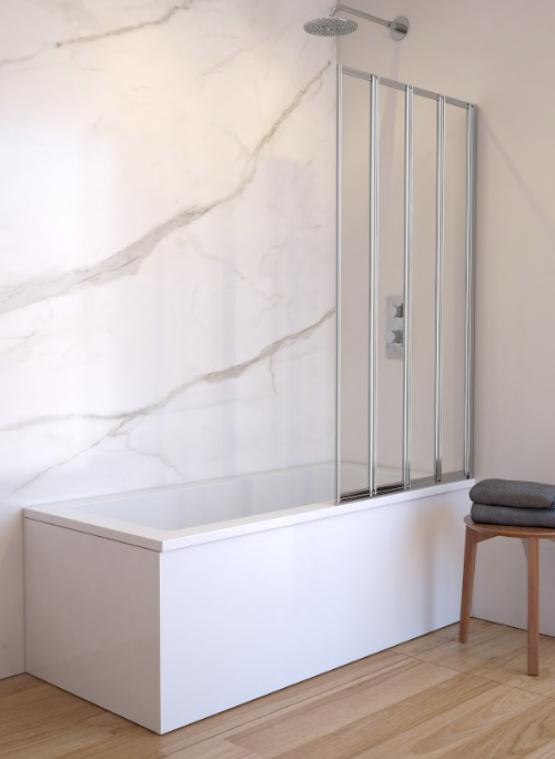 K Vit Chrome Koncept Bath Screens