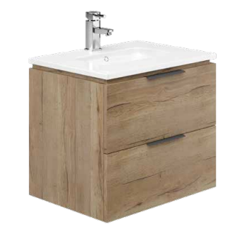 Alan T. Carr Onyx Wall Hung 2 Drawer Unit & Basin