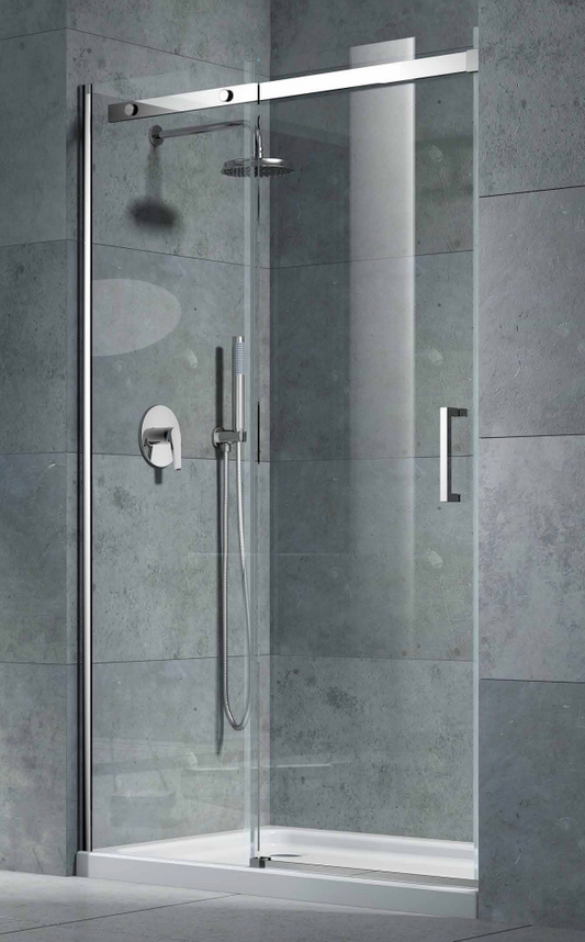 Alan T. Carr Elite 8mm Chrome Sliding Door