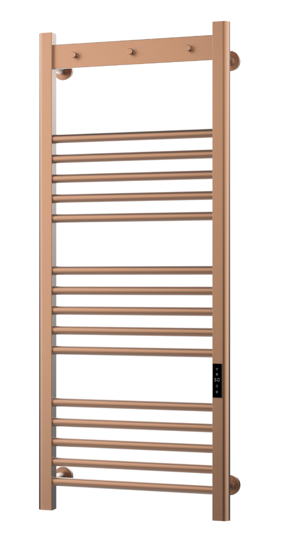 K Vit Toro Electric Towel Rail Brushed BRONZE