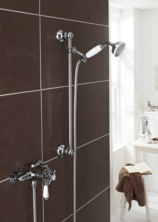 K Vit Klassique Option 4 Thermostatic Exposed Shower with Adjustable Slide Rail Kit