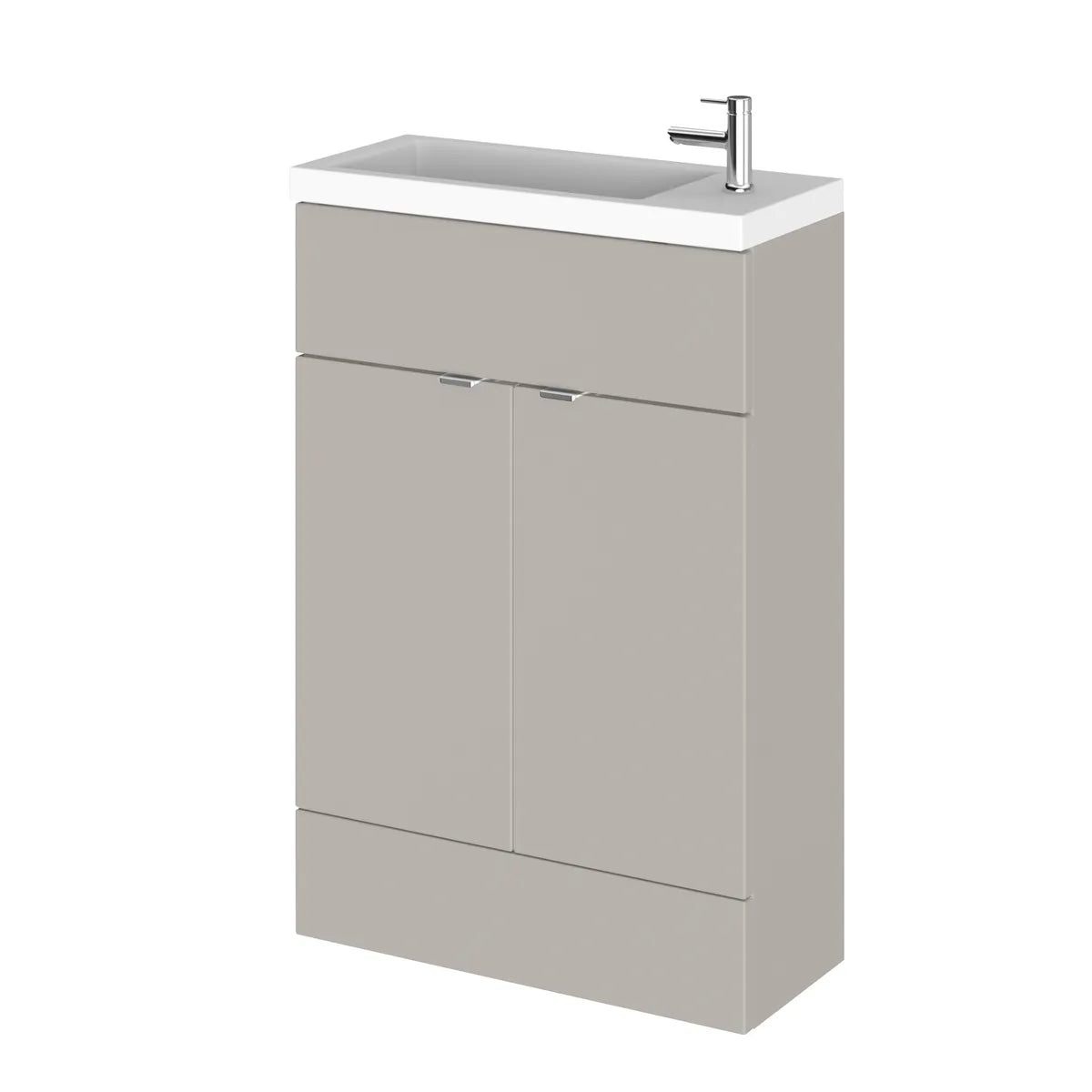 Fusion 400/500/600mm 1/2 Door Floor Standing Vanity Unit & Basin