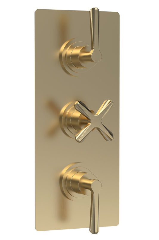 Aztec Brushed Brass Showers