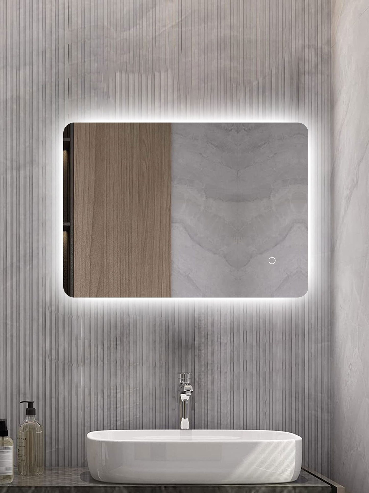Giavani Edge 500x700/600x800mm Steam Free Colour Changing Mirror