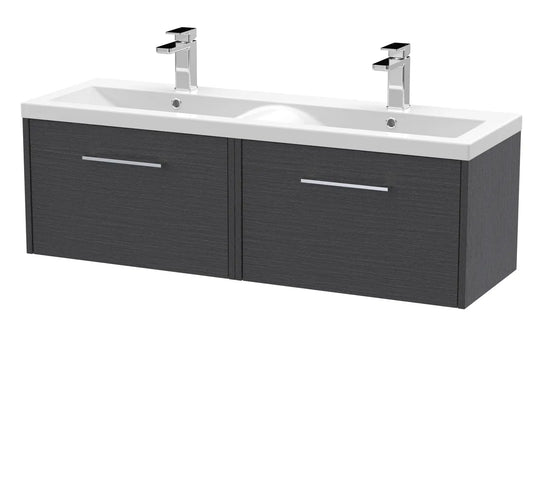 Juno 1200mm 2/4 Drawer Wall Hung Twin Vanity