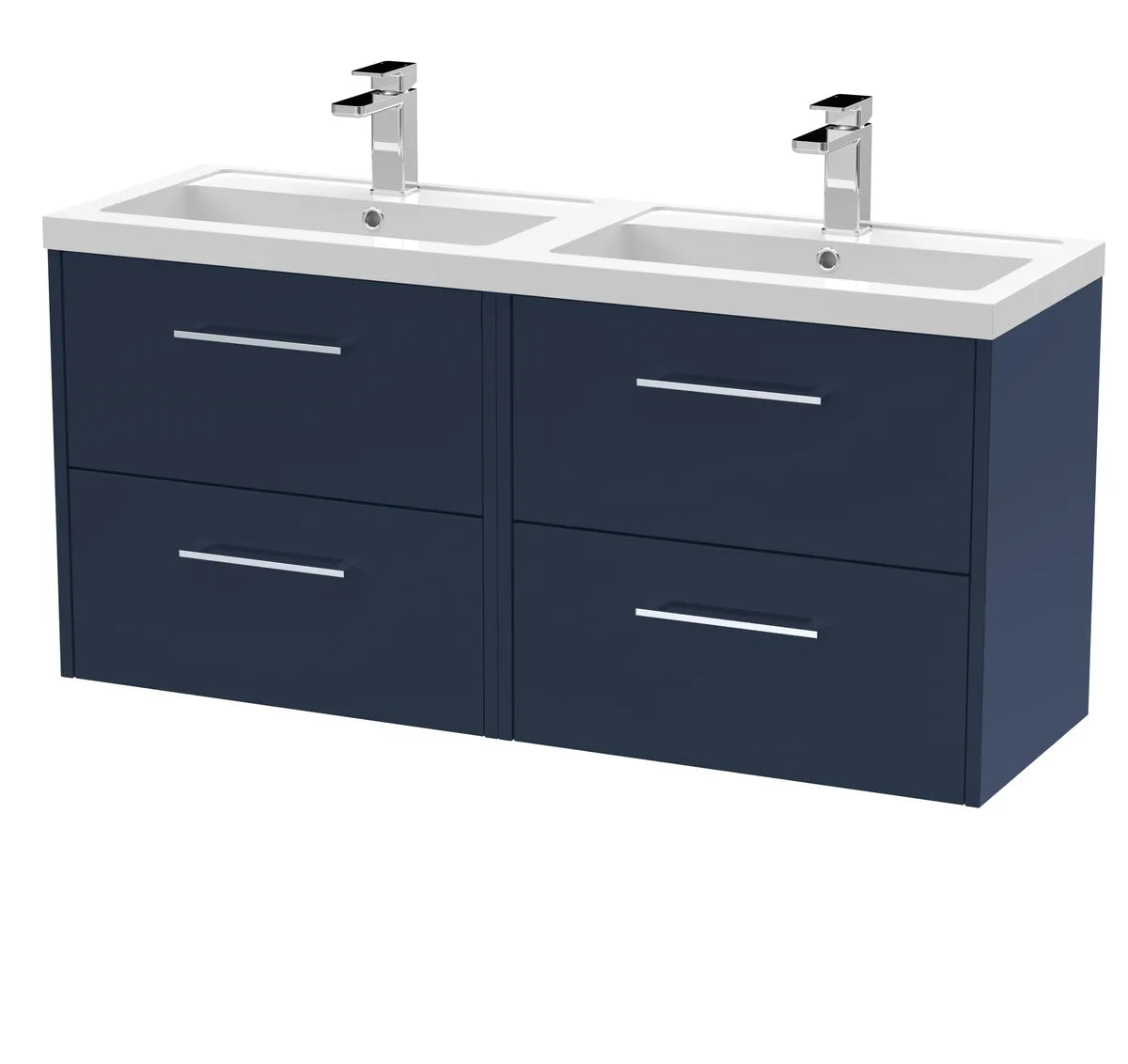 Juno 1200mm 2/4 Drawer Wall Hung Twin Vanity