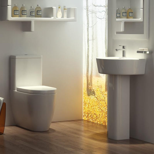 K Vit Genoa Round Pan, Cistern & Seat
