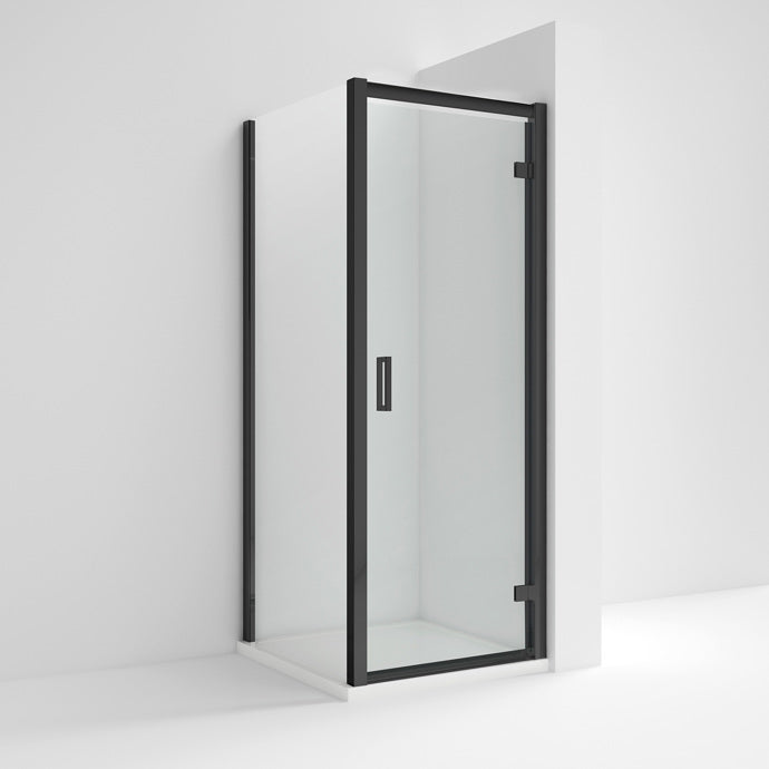Lucie Black 8mm Hinged Door