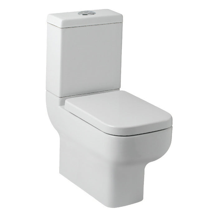 Options 600 Rimless Fully Back To Wall WC Pan with Cistern & Soft Close Seat