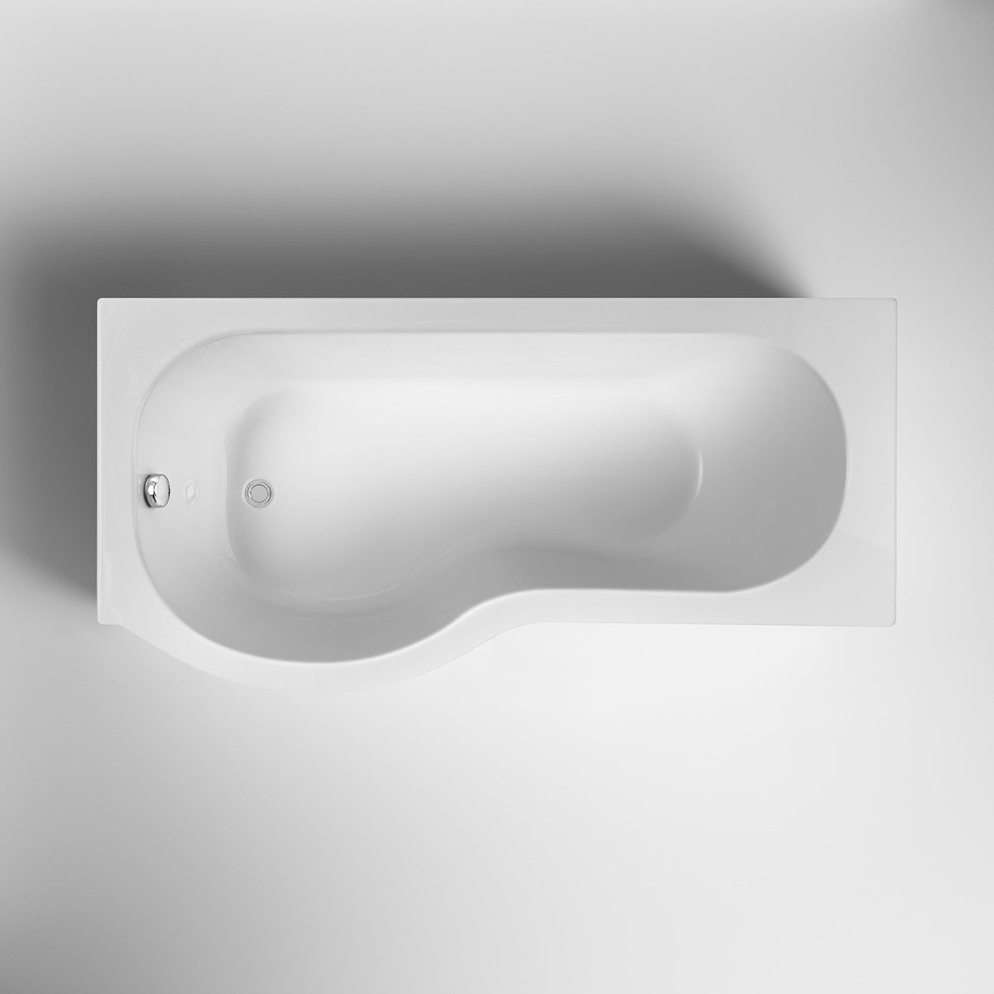 Nuie P Shape Shower Bath includes Legs
