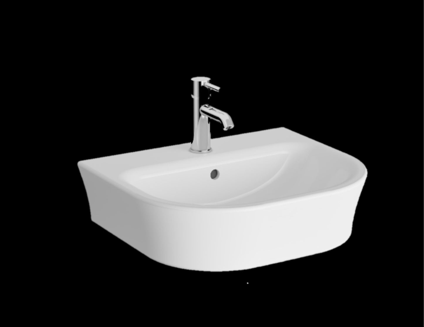 Eklipse Round 550mm Basin & Semi Pedestal